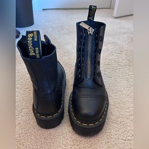 Dr martens Sinclair Milled Nappa Leather Platform Boots